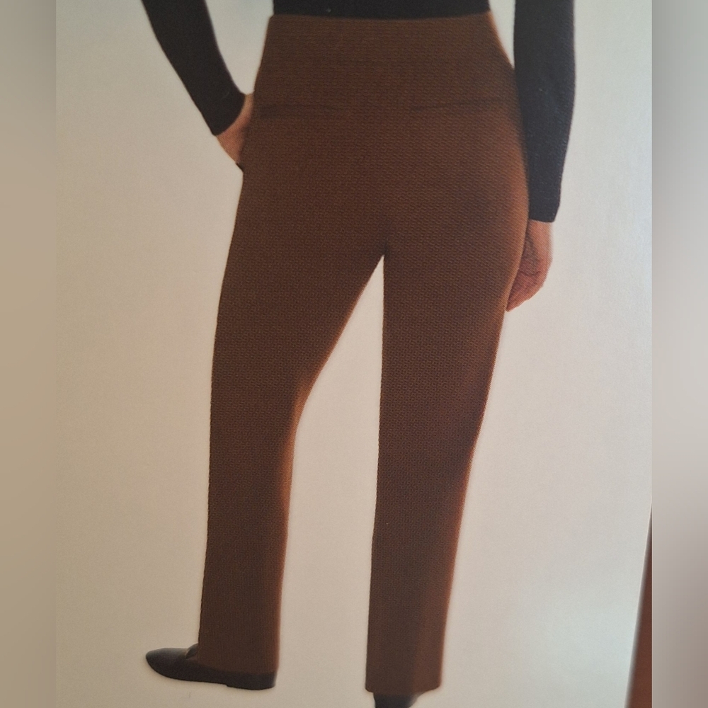 Women's Tan Stretch Pull On Casual Trousers XL - Picture 4 of 15